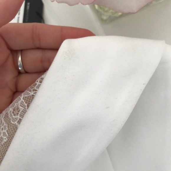 BCBGMaxazria Mini Dress Women's Size 10 Madeleine Lace Strapless White NWT - Picture 4 of 6